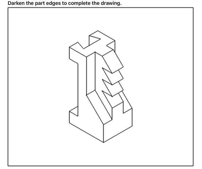 Solved Construct an isometric drawing of the object in | Chegg.com