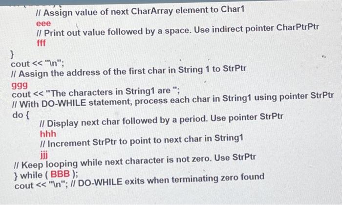 Solved int i; char CharArray [5]={a′,′b′,c′ ','d' } string | Chegg.com