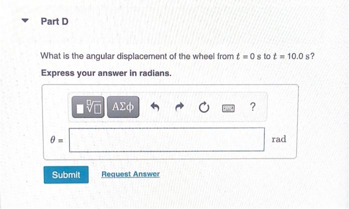 Solved A wheel is rotating about an axis that is in the | Chegg.com