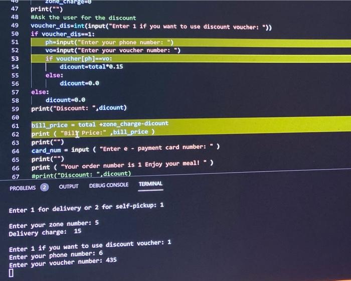 python code , why the output stop and did not write | Chegg.com