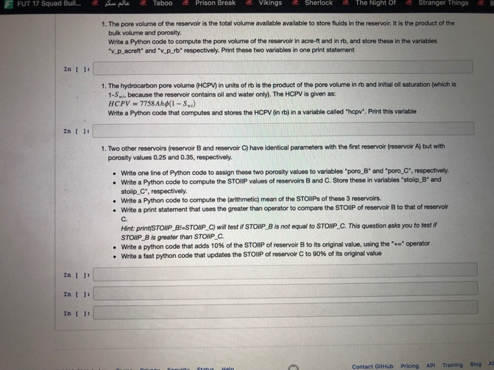Solved Volumetric Reserves Estimation The Stocktank Oil