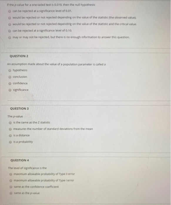 solved-if-the-p-value-for-a-one-tailed-test-is-0-019-then-chegg