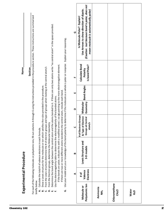 experiment 4 molecular geometry