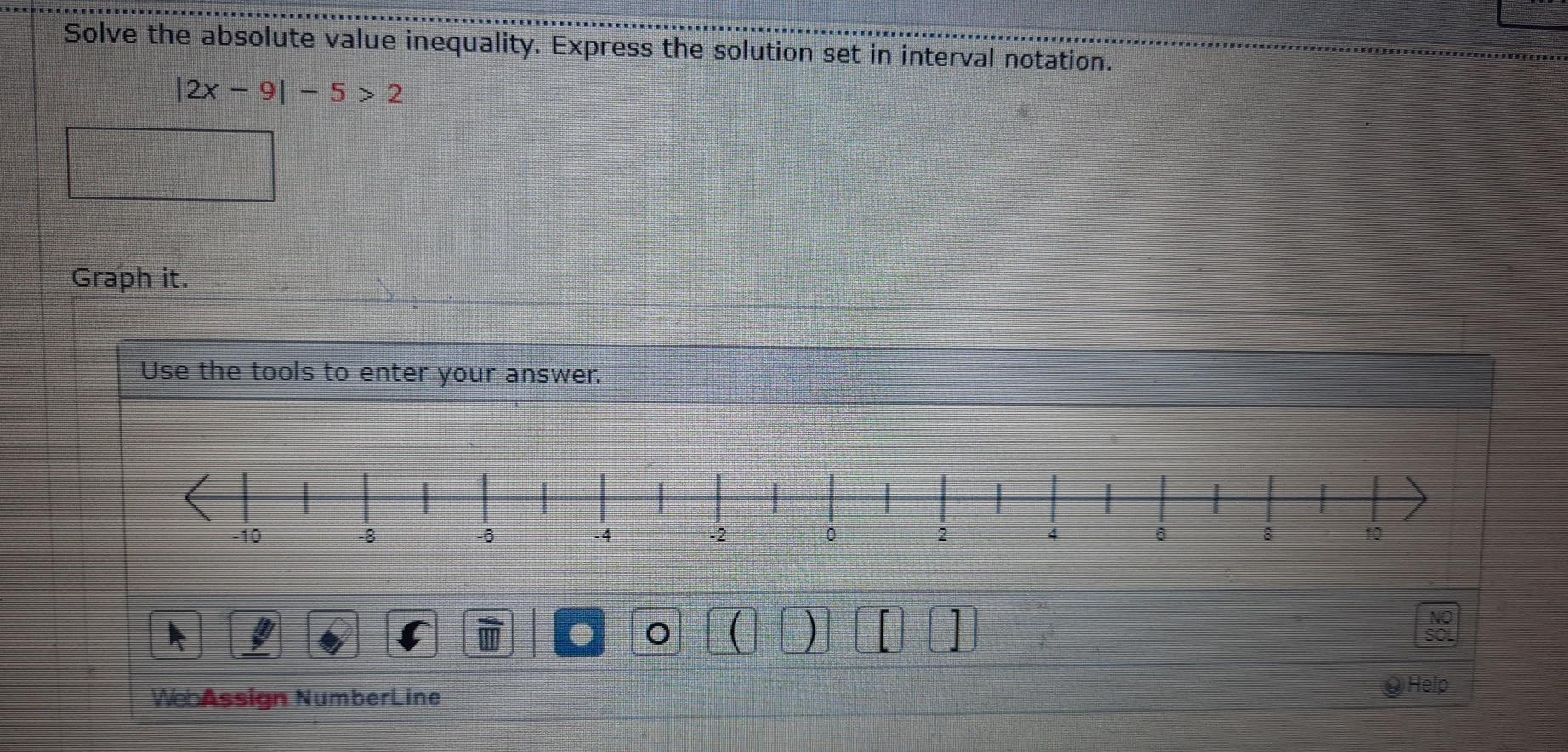 Solved Solve the absolute value equation for x. (Enter your | Chegg.com