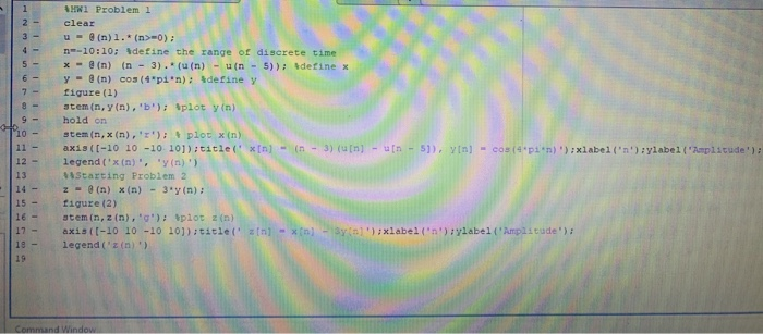 Solved please answer in matlab code. here is the question | Chegg.com