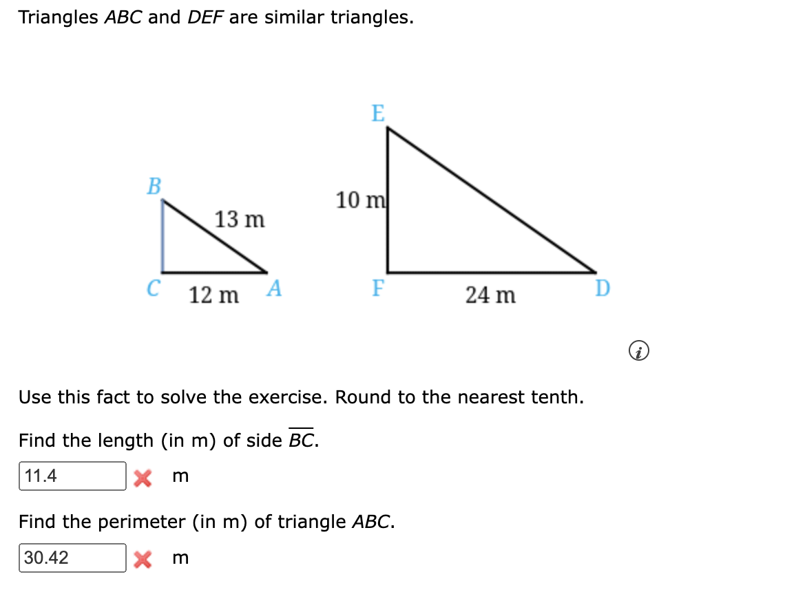 Solved Triangles Abc And Def Are Similar Trianglesuse This 4034