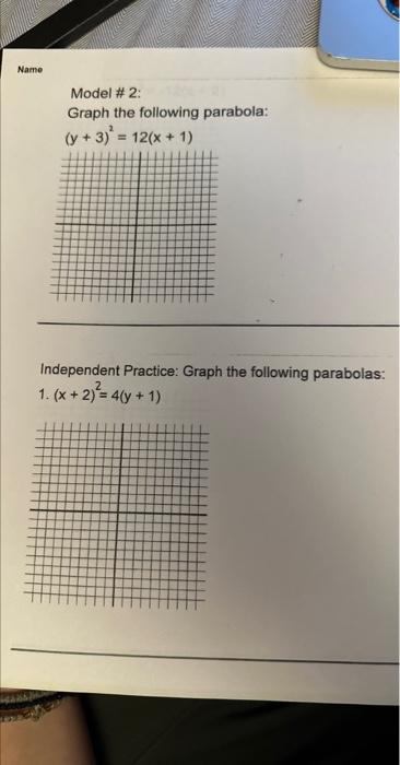 solved-model-2-graph-the-following-parabola-chegg