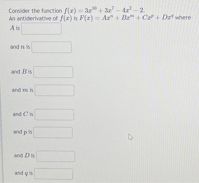 Solved Consider the function \\( f(x)=3 x^{10}+3 x^{7}-4 | Chegg.com