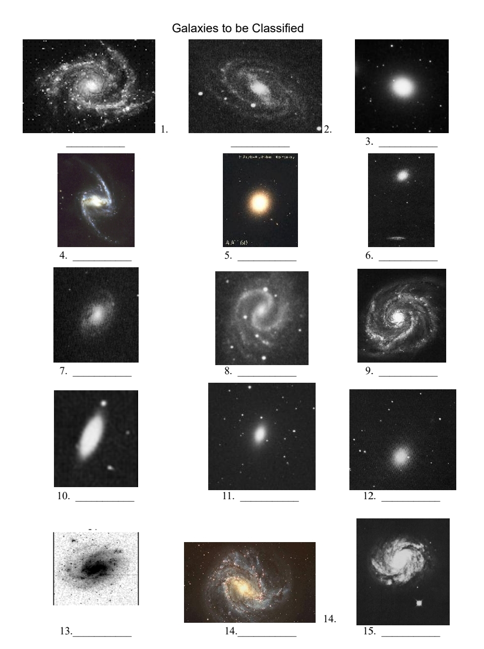 Solved Galaxies to be | Chegg.com