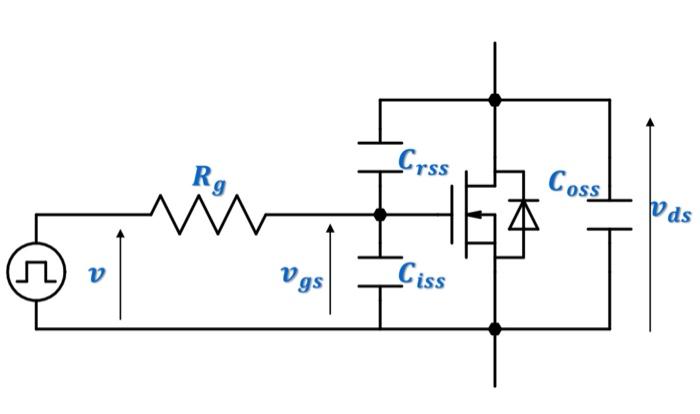 Compute the rise and fall times for this MOSFET gate | Chegg.com