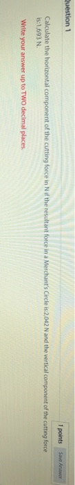 Solved Question 1 1 points Save Anne Calculate the | Chegg.com