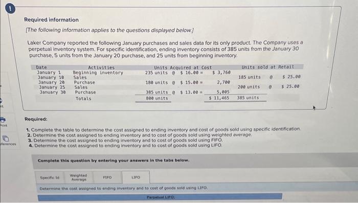 Solved 4. Determine the cost assigned to ending inventory | Chegg.com