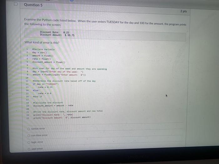 Solved U Question 2 2 pts We use these statements to | Chegg.com