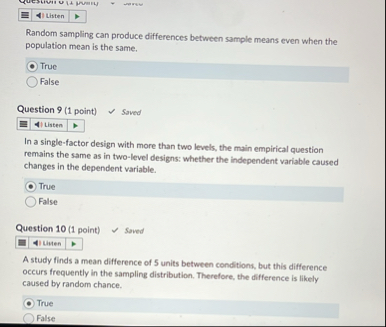 Solved Random sampling can produce differences between | Chegg.com