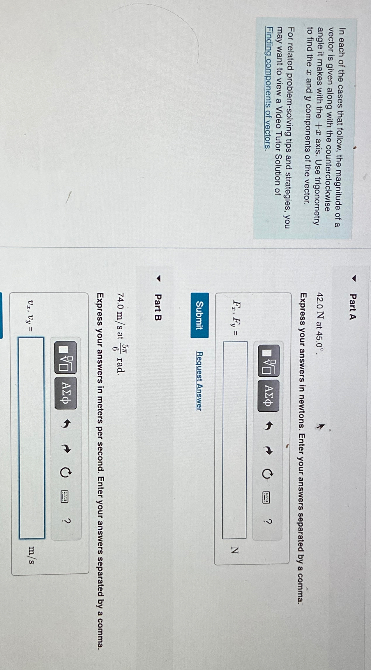 Solved In each of the cases that follow, the magnitude of a | Chegg.com