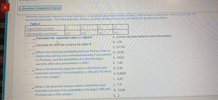 Solved X * Question Completion Status 0.1 The most important | Chegg.com