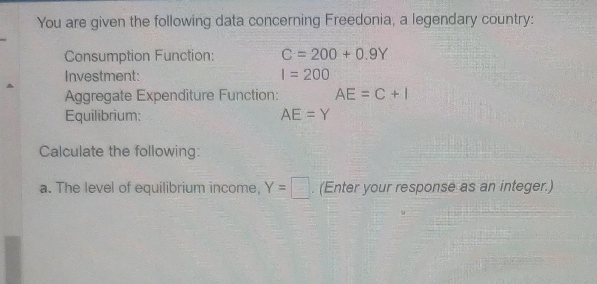 Solved You are given the following data concerning | Chegg.com