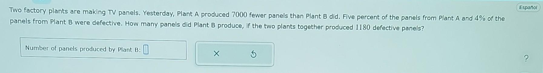 Solved Two Factory Plants Are Making TV Panels. Yesterday, | Chegg.com