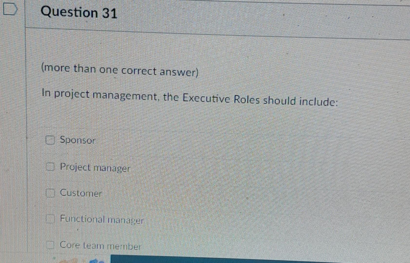 Solved (more than one correct answer) In project management, | Chegg.com