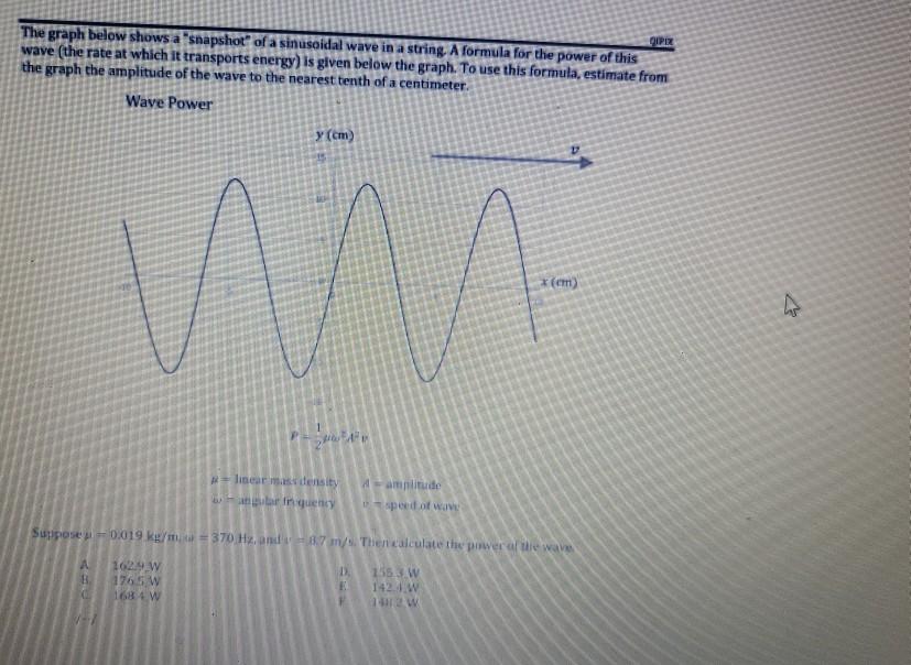 Solved QIPEX The graph below shows a snapshot of a | Chegg.com