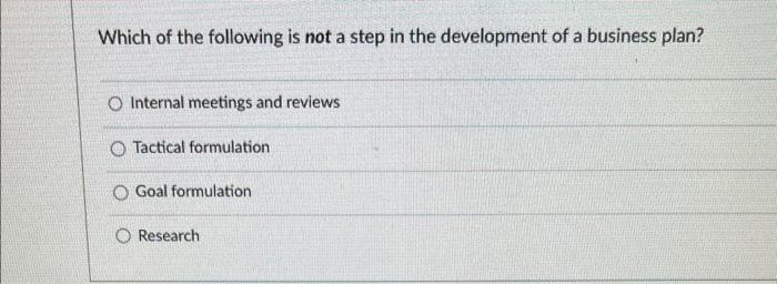Solved Which of the following is not a step in the | Chegg.com