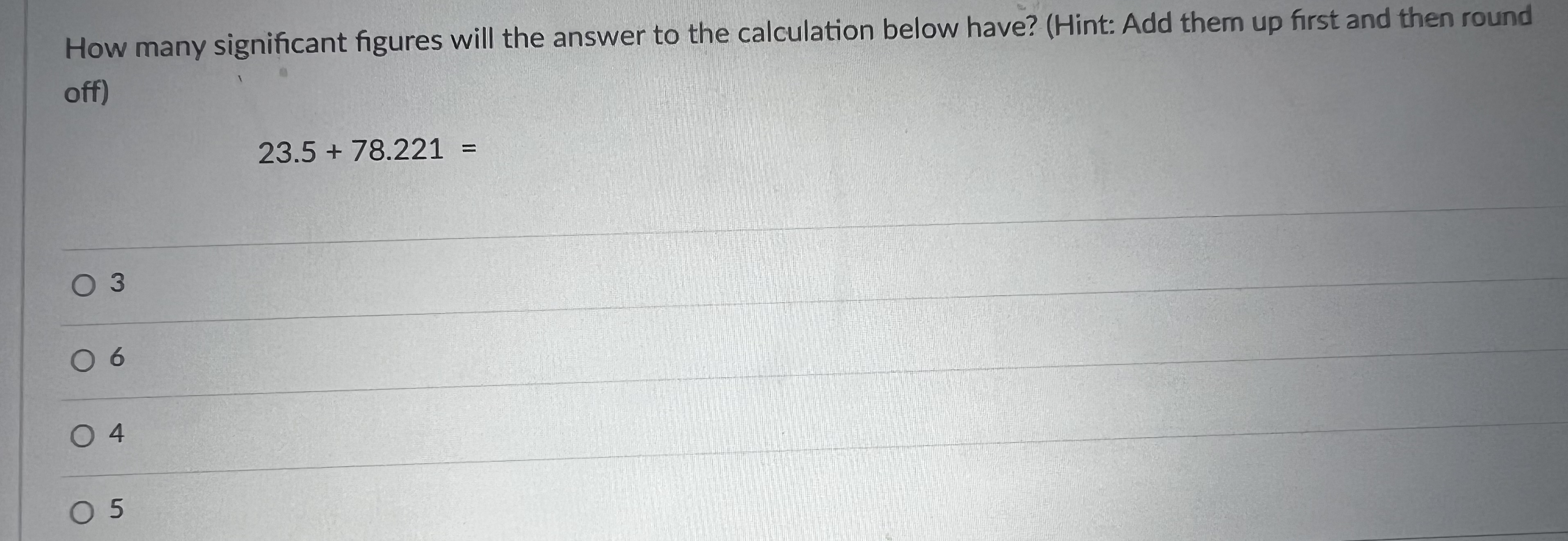 Solved How many significant figures will the answer to the | Chegg.com