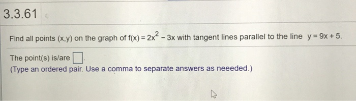 Solved 3.3.61 Find all points (x.y) on the graph of f(x) | Chegg.com