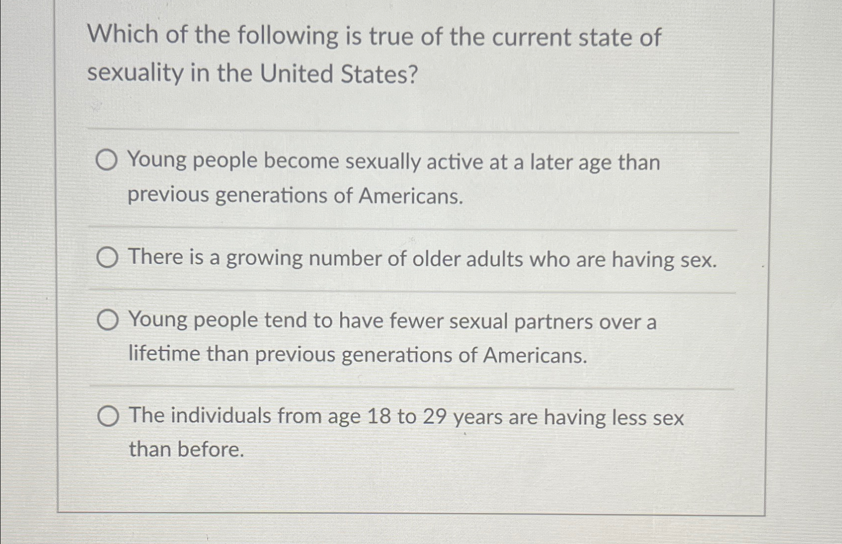 Solved Which of the following is true of the current state | Chegg.com