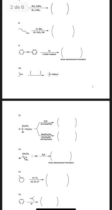 Solved (B) Complete The Following Reactions (Total: 27%, 1.5 | Chegg.com