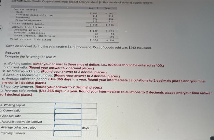 Solved Required: Compute the following for Year 2: a. | Chegg.com