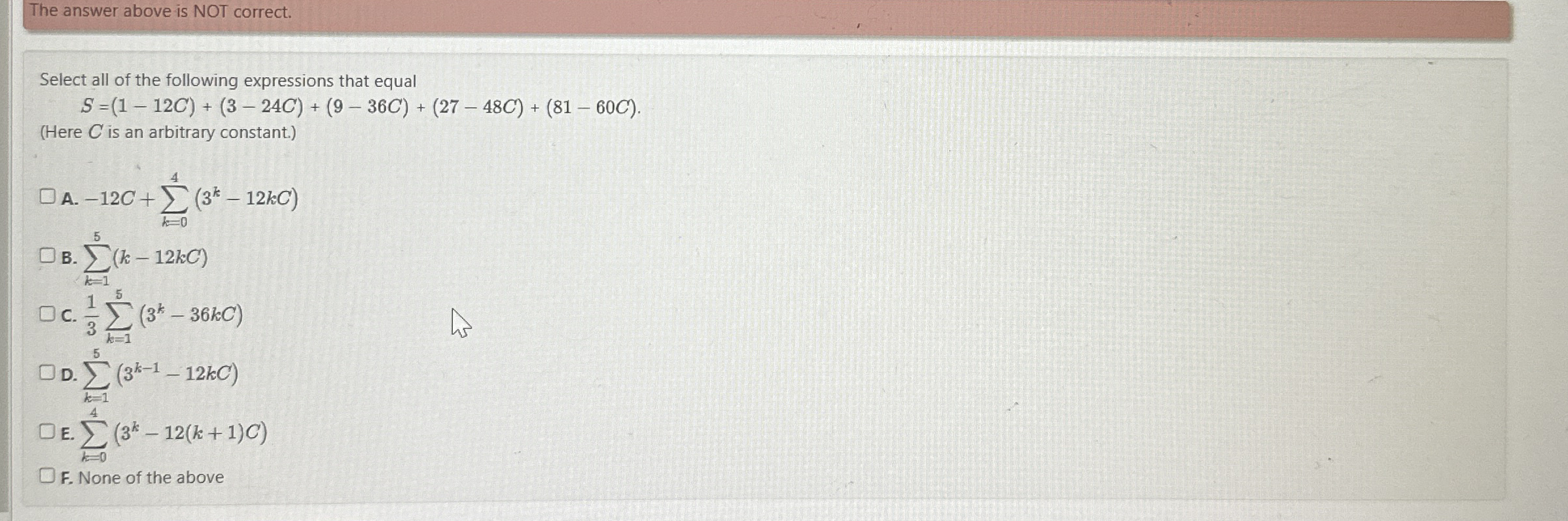 Solved The answer above is NOT correct.Select all of the | Chegg.com