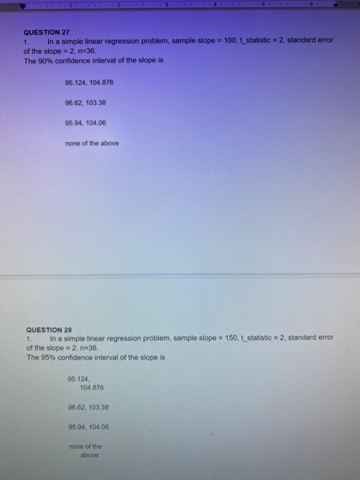 Solved QUESTION 27 1. In a simple linear regression problem, | Chegg.com