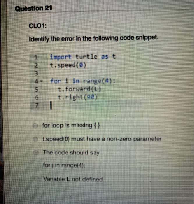 Solved Question 20 CL04: Choose the correct command that | Chegg.com