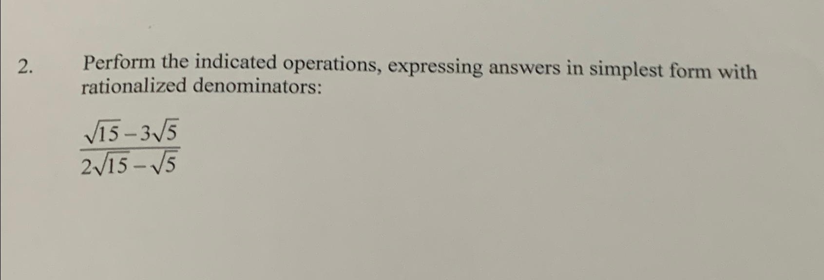 Solved Perform the indicated operations, expressing answers | Chegg.com