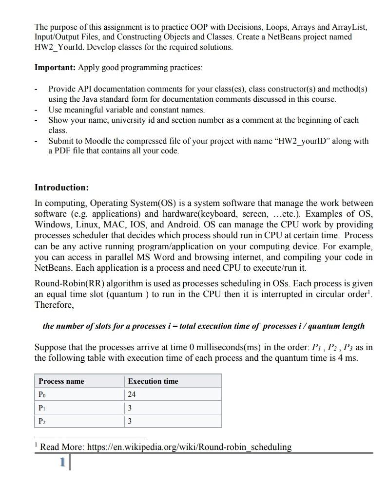 Solved The purpose of this assignment is to practice OOP | Chegg.com