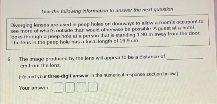 Solved Use the following information to answer the next | Chegg.com