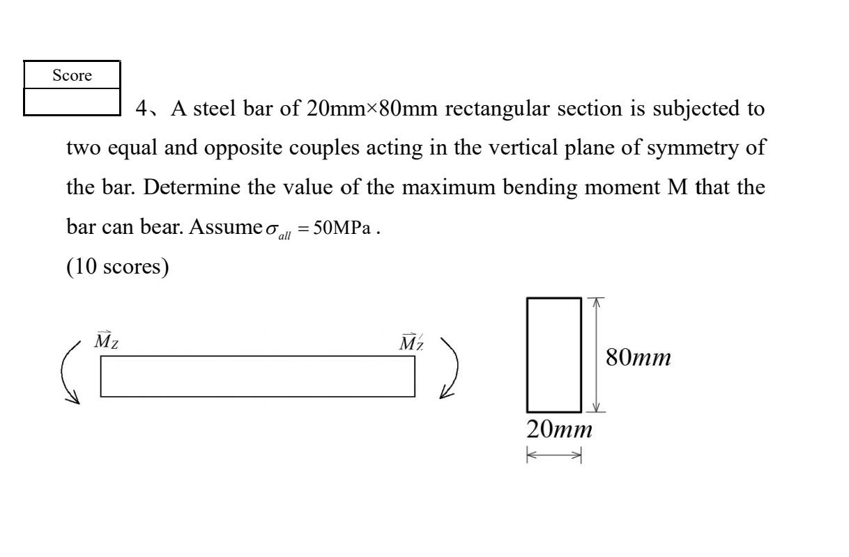 solved-4-a-steel-bar-of-20-mm-80-mm-rectangular-section-is-chegg