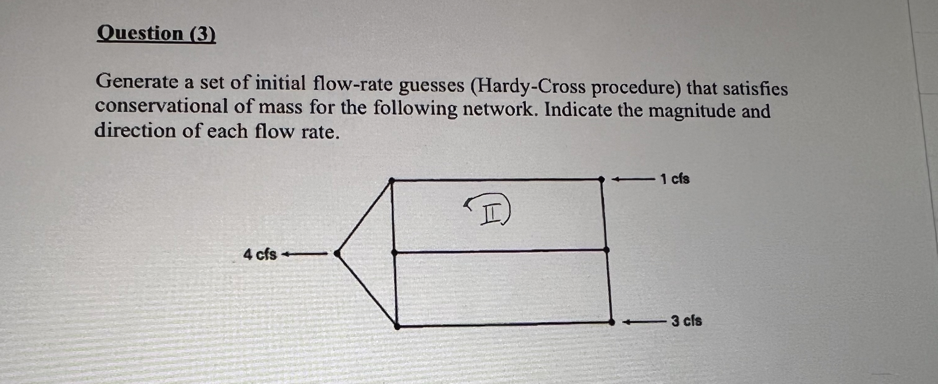 Solved Ouestion (3)Generate a set of initial flow-rate | Chegg.com