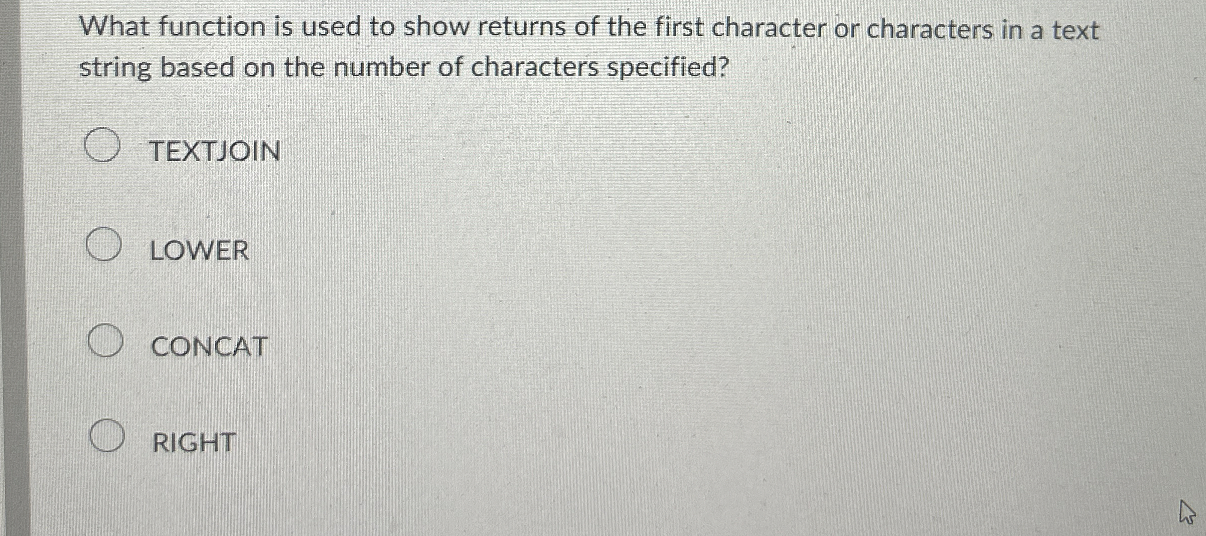 Solved What function is used to show returns of the first | Chegg.com