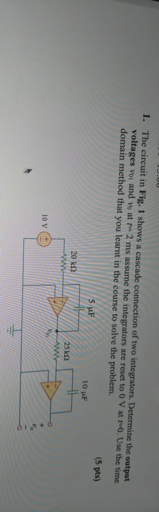 Solved 1. The circuit in Fig. 1 shows a cascade connection | Chegg.com