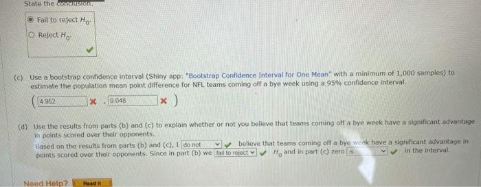 Solved Teams in the National Football League (NFL) are given