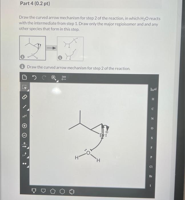 Solved Draw the curved arrow mechanism for the first step of | Chegg.com