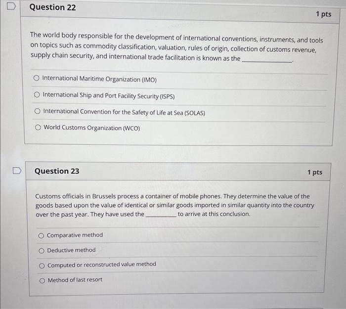 Solved The world body responsible for the development of | Chegg.com