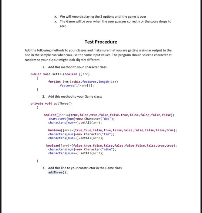 Solved can someone help me with the Main Class of this | Chegg.com