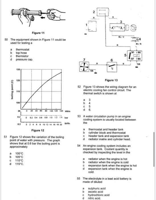 Automotive Engineering Math Question Solved Motor Vehicle Engineering*multipie-choice Questions * | Chegg.com