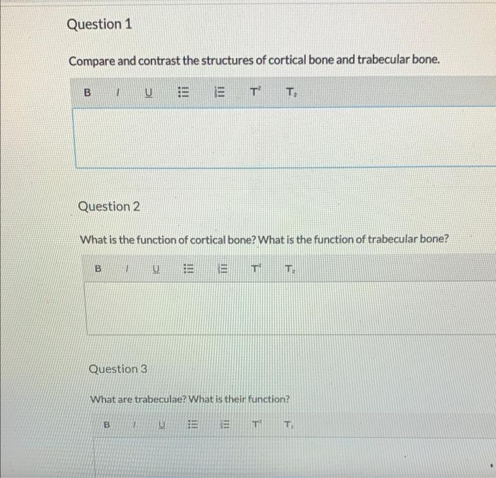 Solved Question 1 Compare and contrast the structures of | Chegg.com