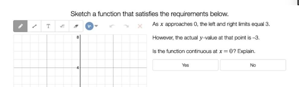 Sketch a function that approaches two different | Chegg.com
