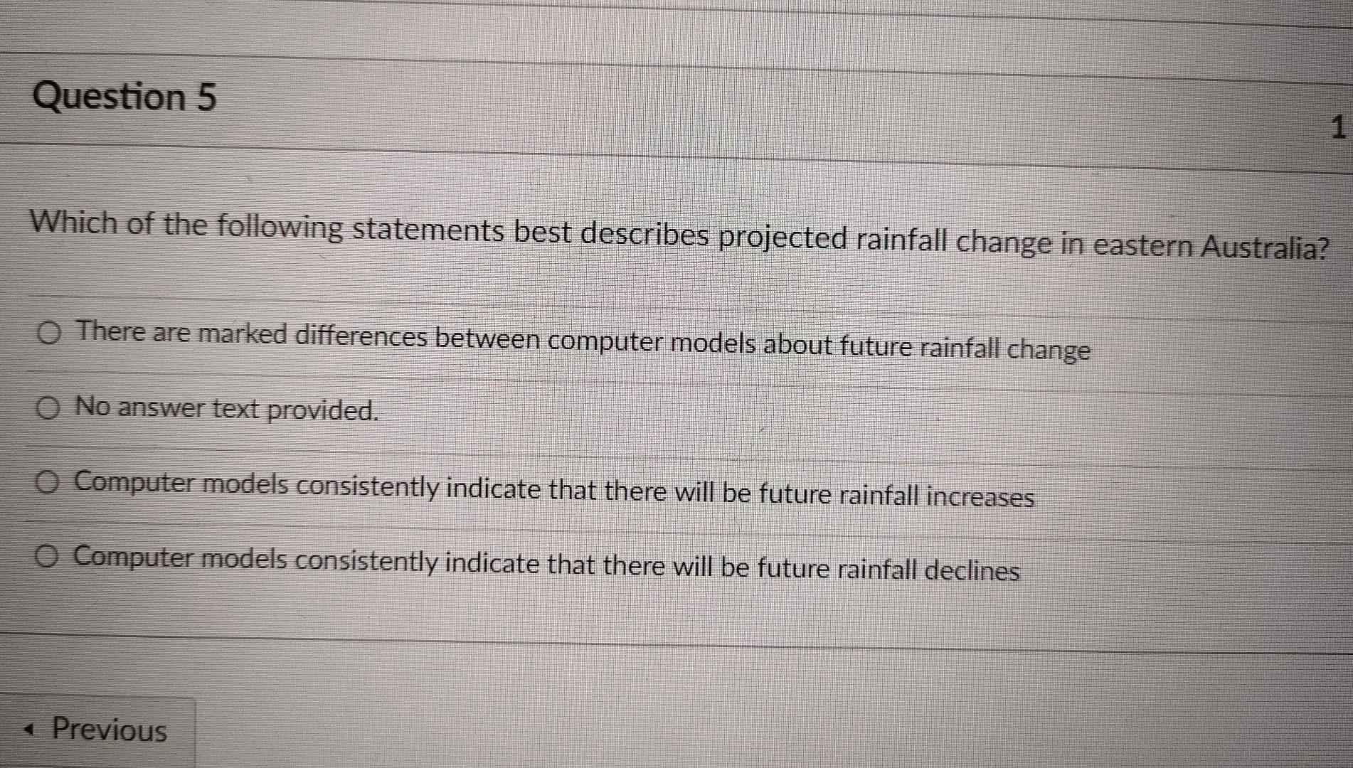 Solved Which of the following statements best describes | Chegg.com