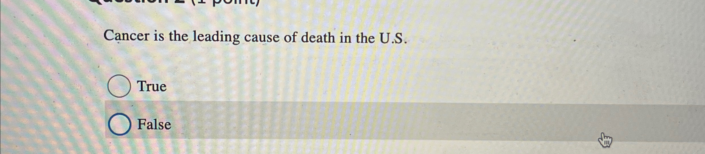 Solved Cancer is the leading cause of death in the U.S. | Chegg.com