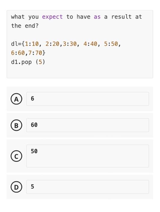 Solved what you expect to have as a result at the end? | Chegg.com